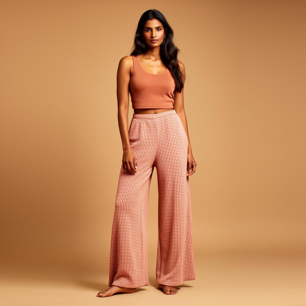 Checked Knit Lounge Pant