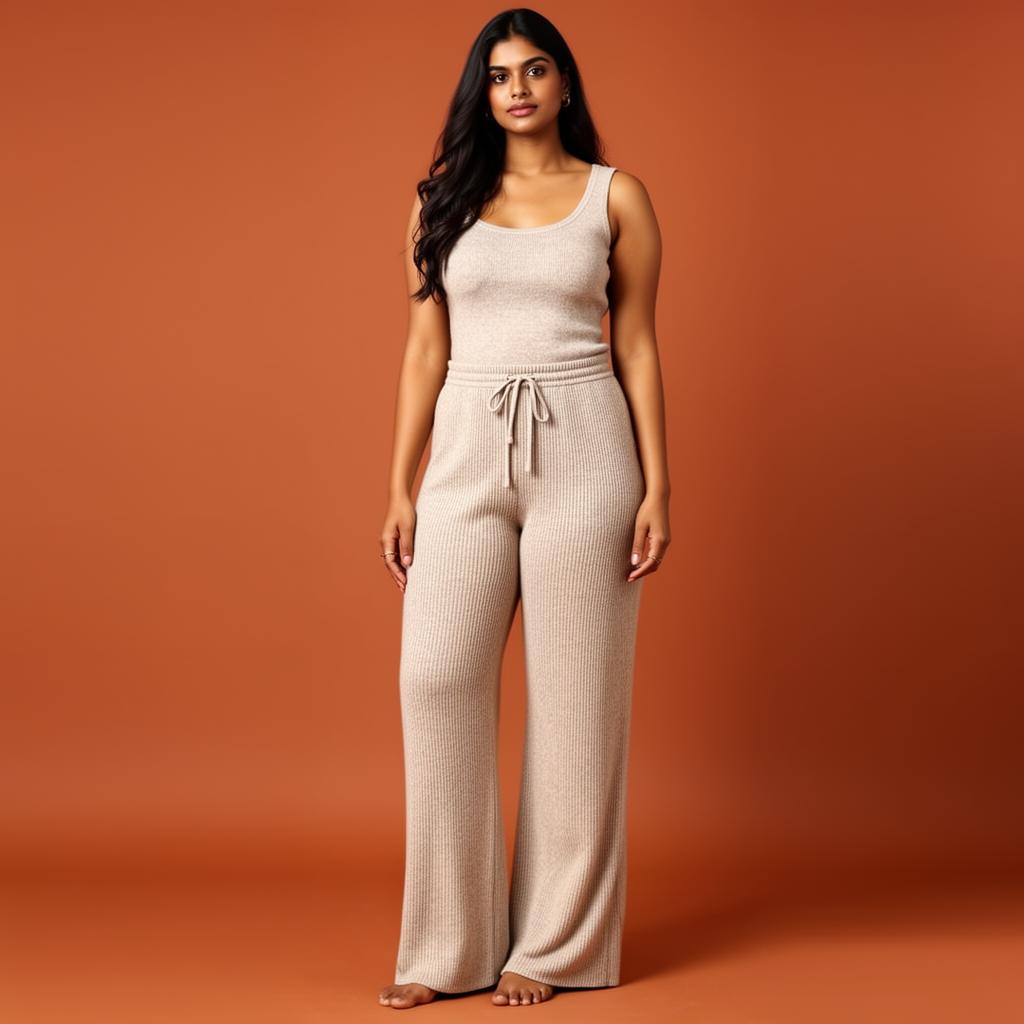 Ribbed Knit Lounge Pant